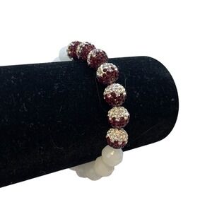 OU Sooners Gameday‎ stretch bracelet with bling NWT